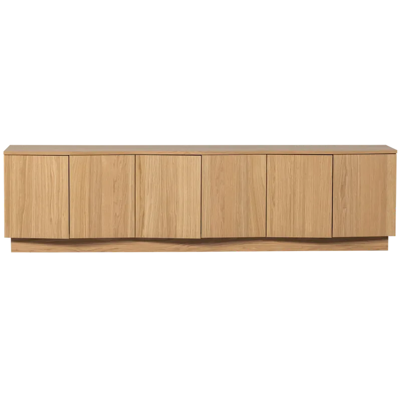 WOOOD ZUMA TV MEUBEL 200CM EIKEN TRANSPARANT [fsc]